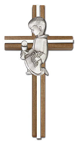 Communion Boy Wall Cross - 5620